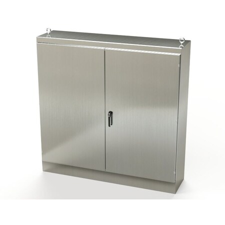 Saginaw Control & Engineering 3 Point Latch with Padlock/Keylock Handle Electrical Enclosures, 72 in H, 18 in D, 72 in W SCE-727218SSFSD